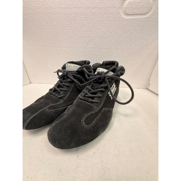OMP Sport Racing Shoes Mens Size 9 BlackSFI Spec 3.3/5 Mid Top Suede